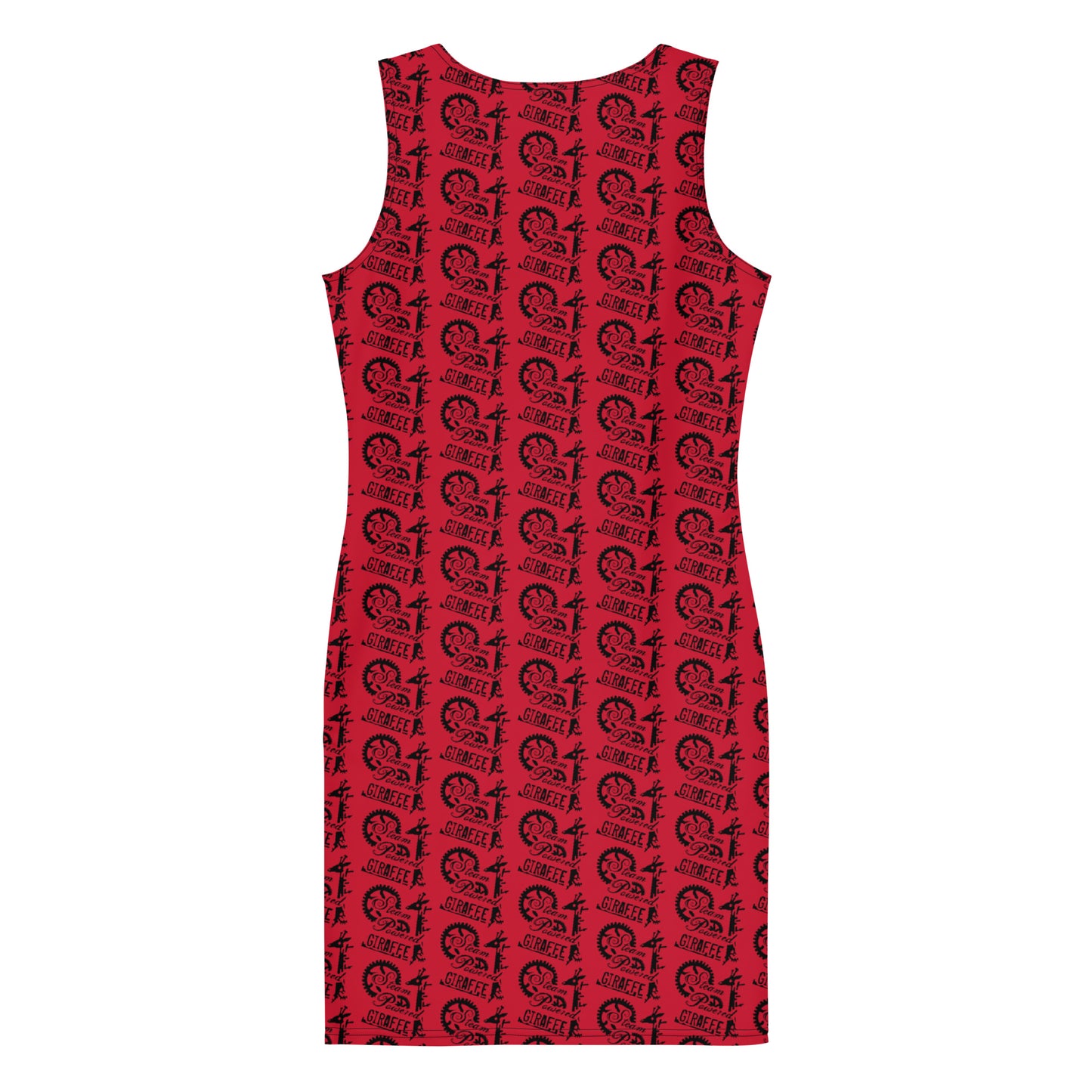 Red SPG Logo Fitted Dress