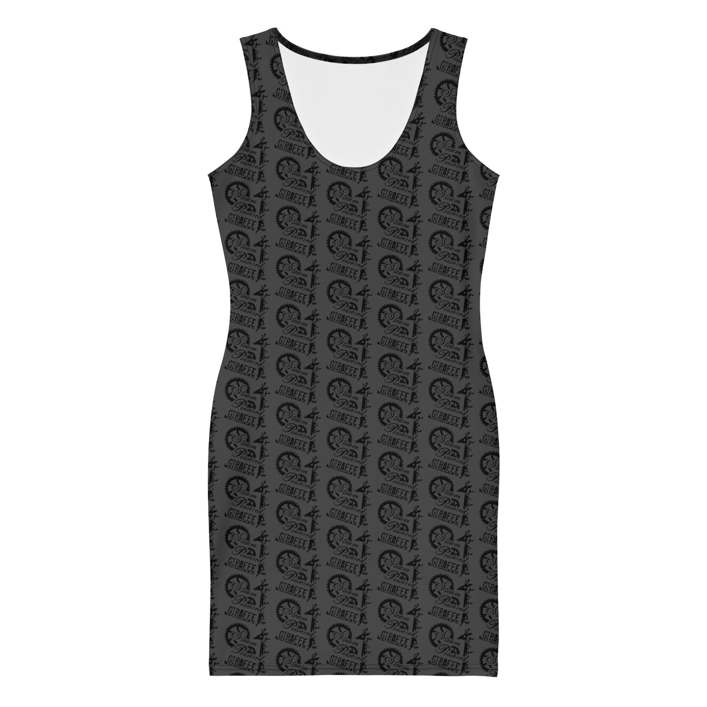 Dark Grey SPG Logo Fitted Dress