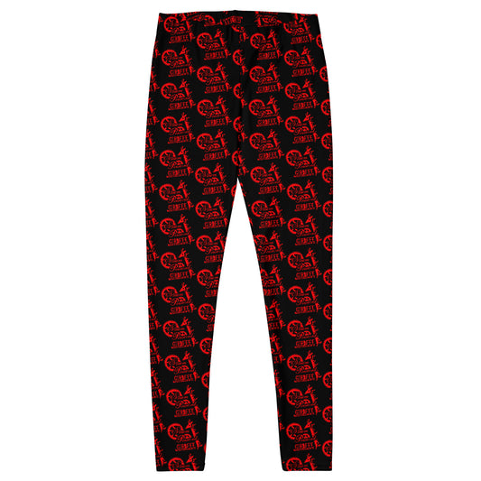 Black with Red SPG Logo Leggings