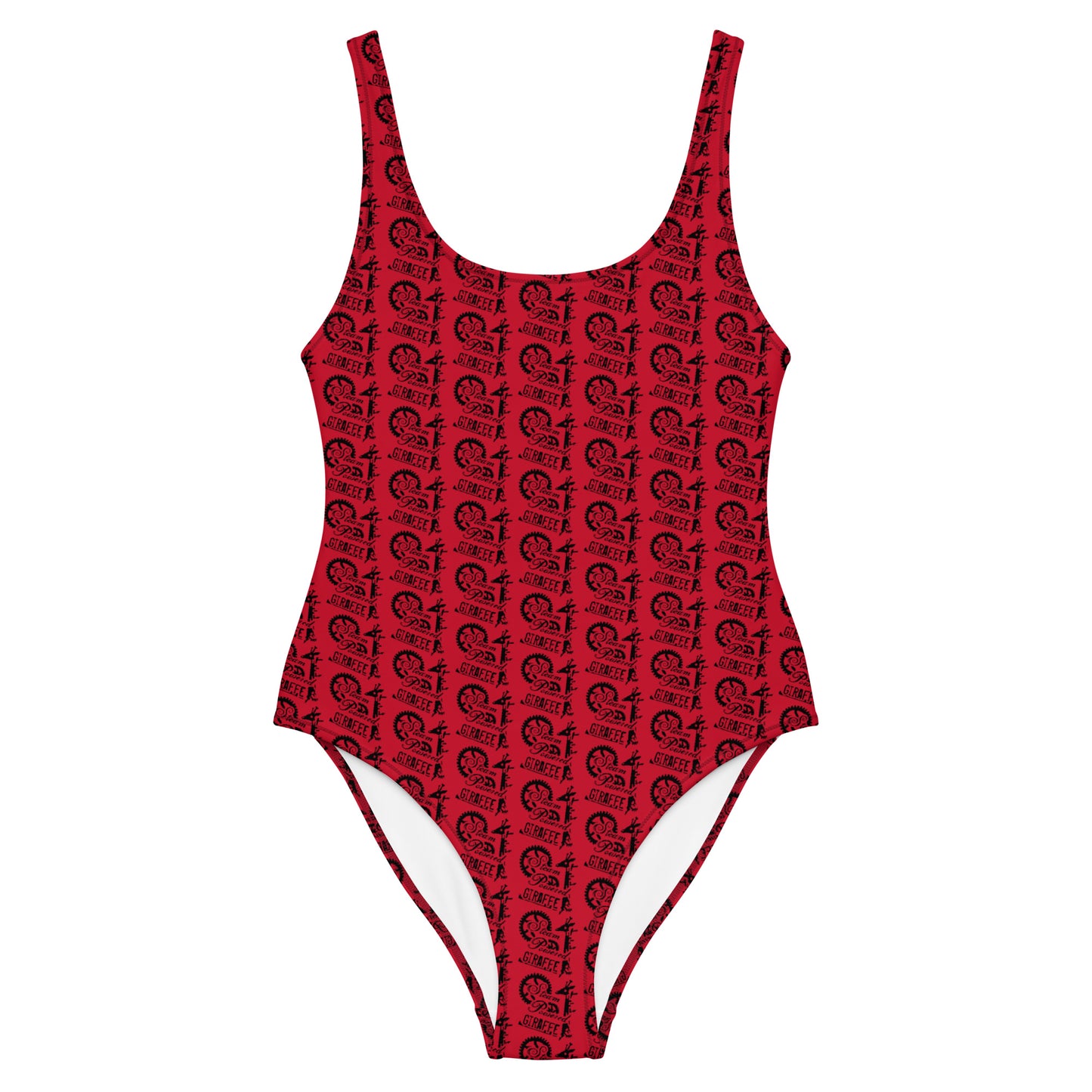 Red SPG Logo One-Piece Swimsuit