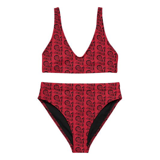 Red SPG Logo Bikini Swimsuit