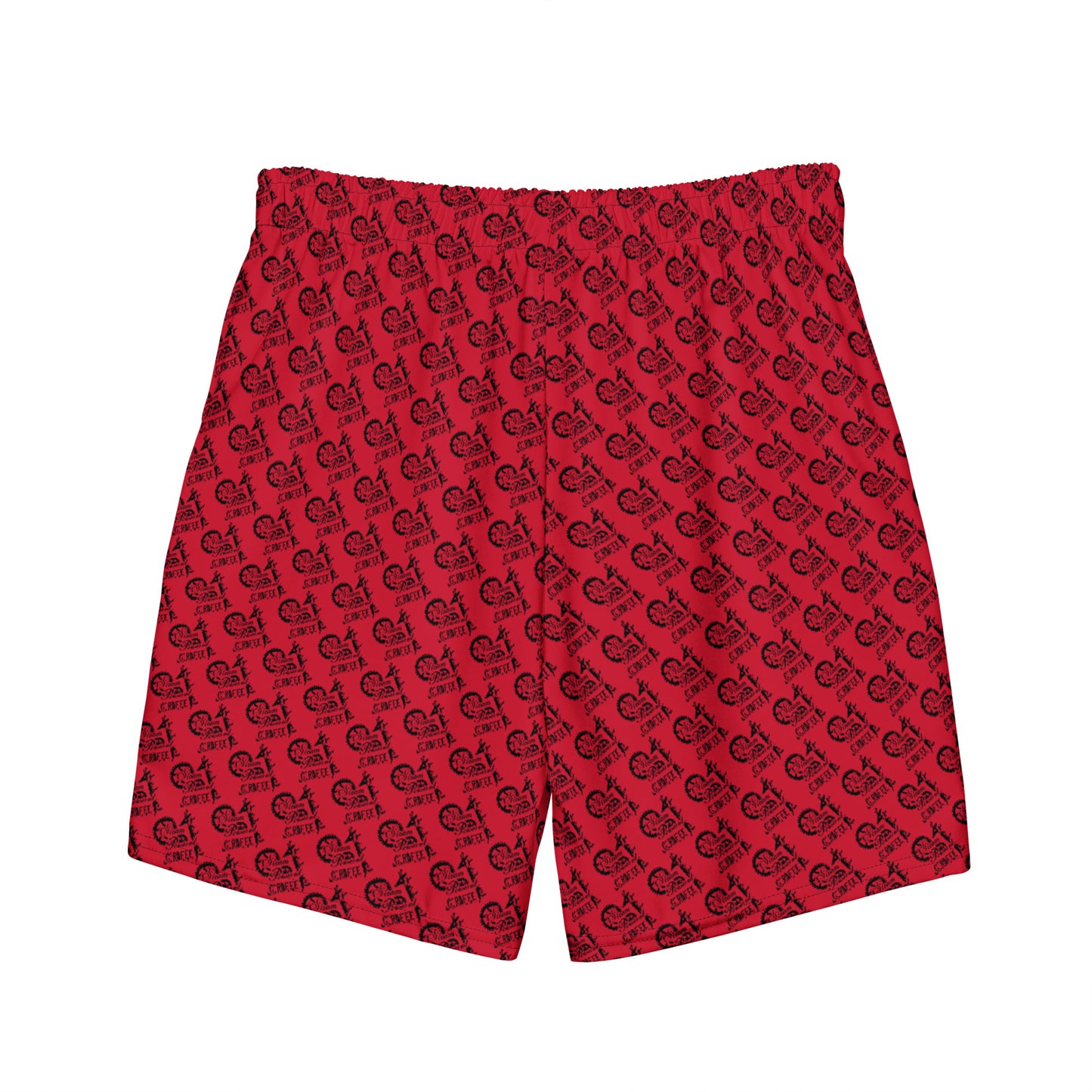 Red SPG Logo Swim Trunks