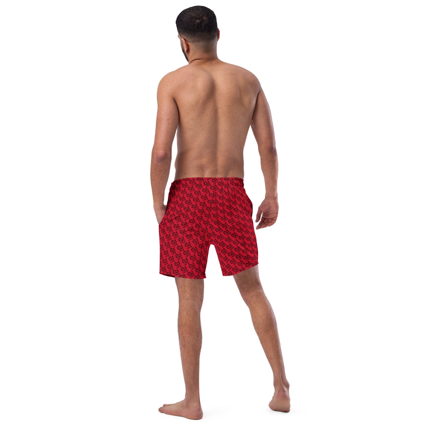 Red SPG Logo Swim Trunks