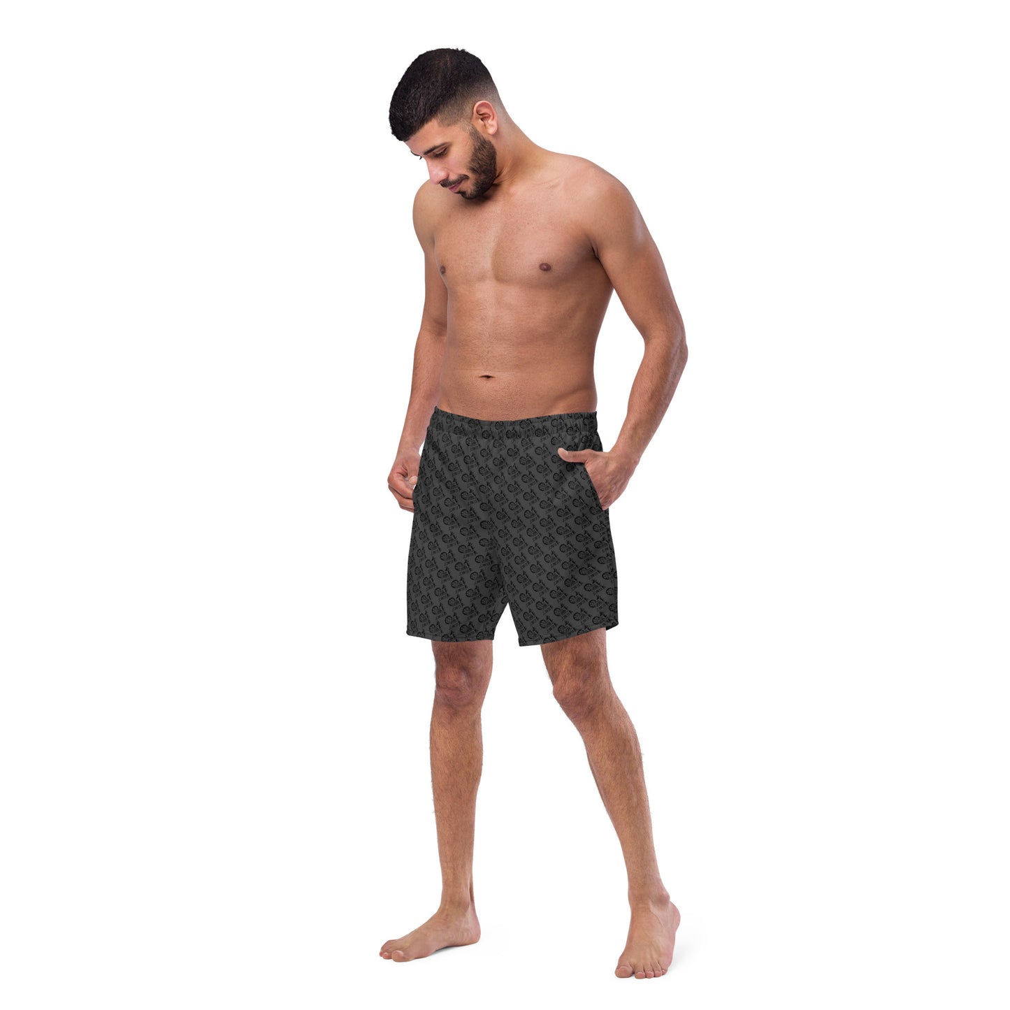 Dark Grey SPG Logo Swim Trunks