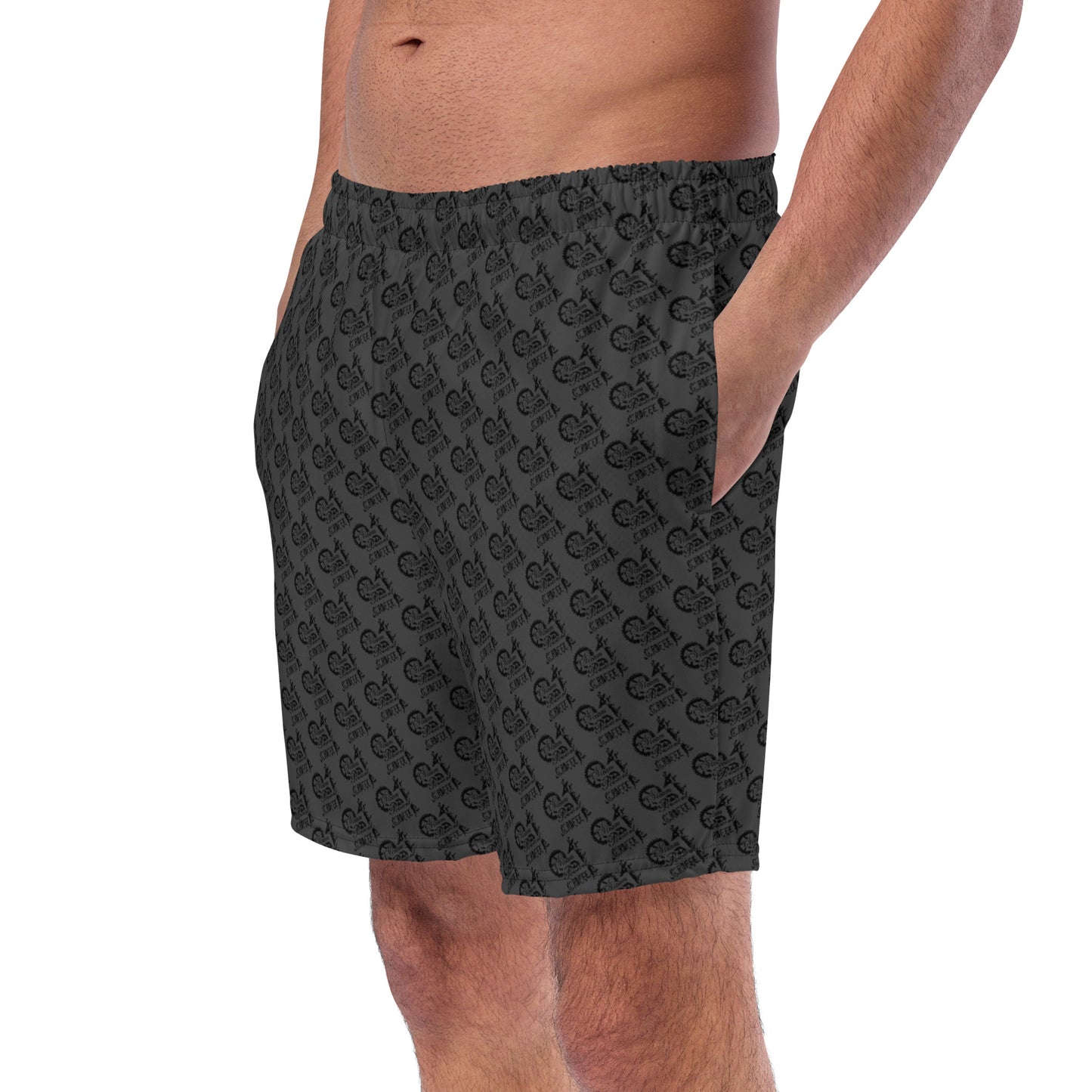 Dark Grey SPG Logo Swim Trunks