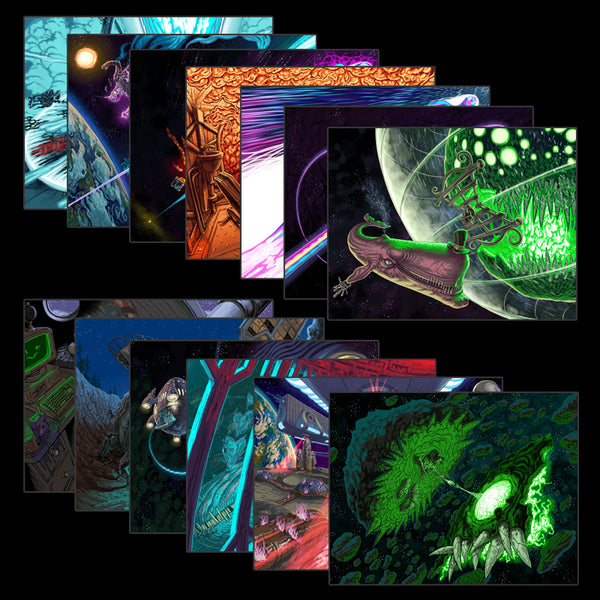 Vice Quadrant Timeline Prints (8.5'' x 11'') Steam Powered Giraffe