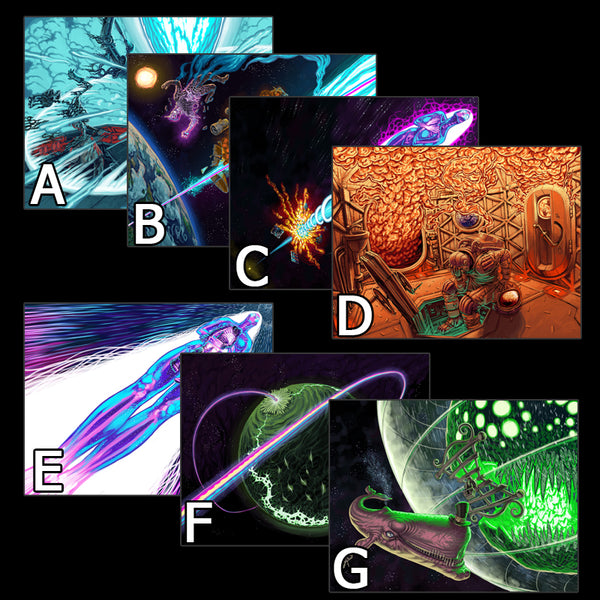 Vice Quadrant Timeline Prints (8.5'' x 11'') Steam Powered Giraffe