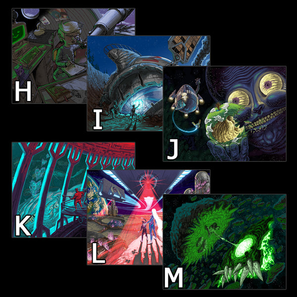 Vice Quadrant Timeline Prints (8.5'' x 11'') Steam Powered Giraffe