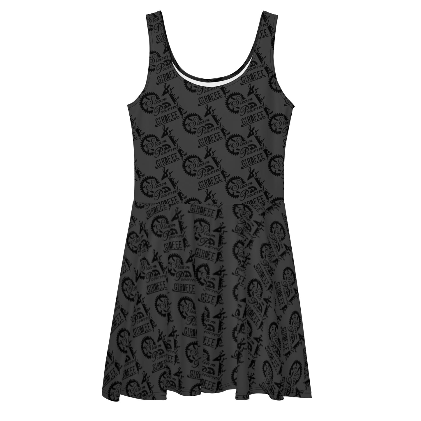 Dark Grey SPG Logo Skater Dress