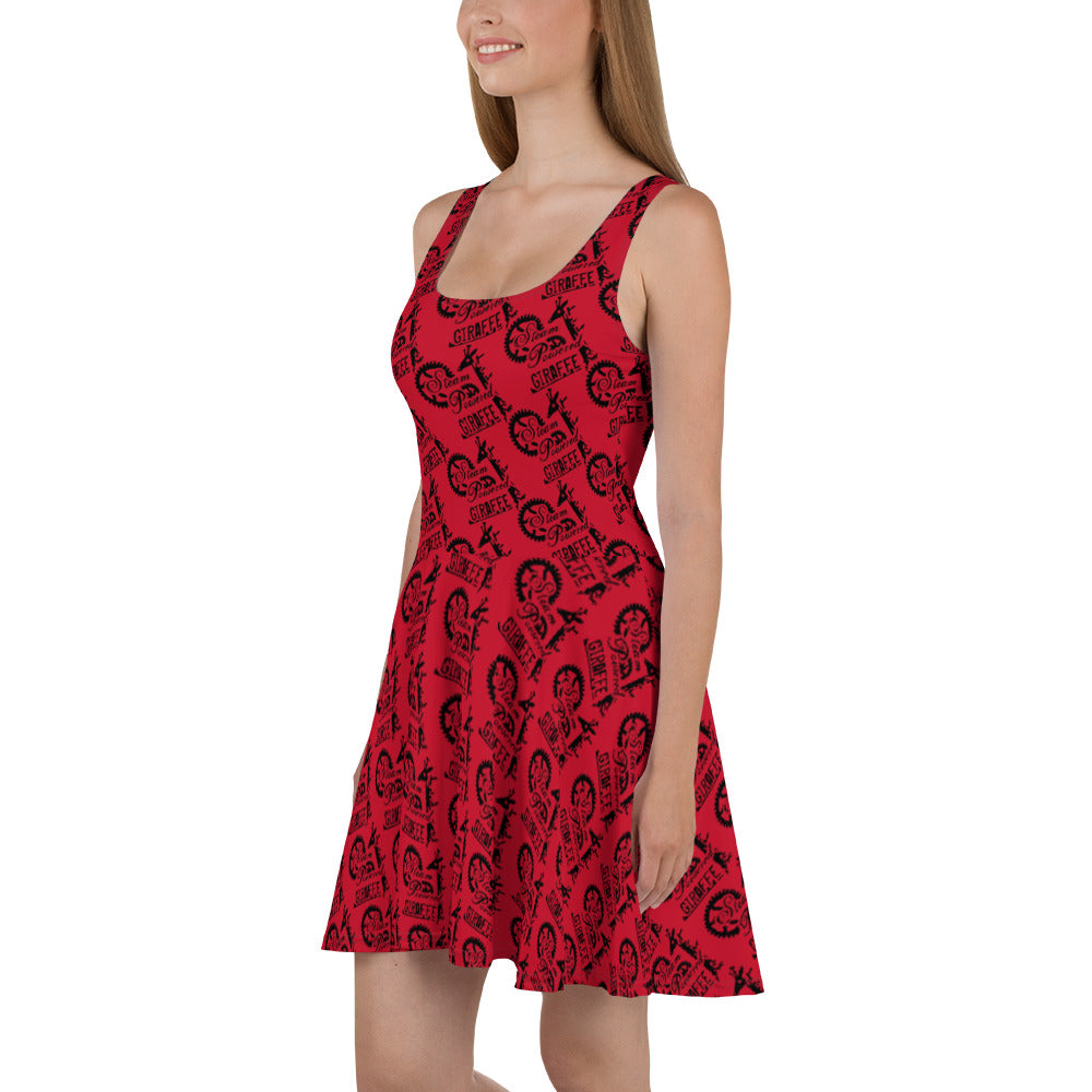 Red SPG Logo Skater Dress