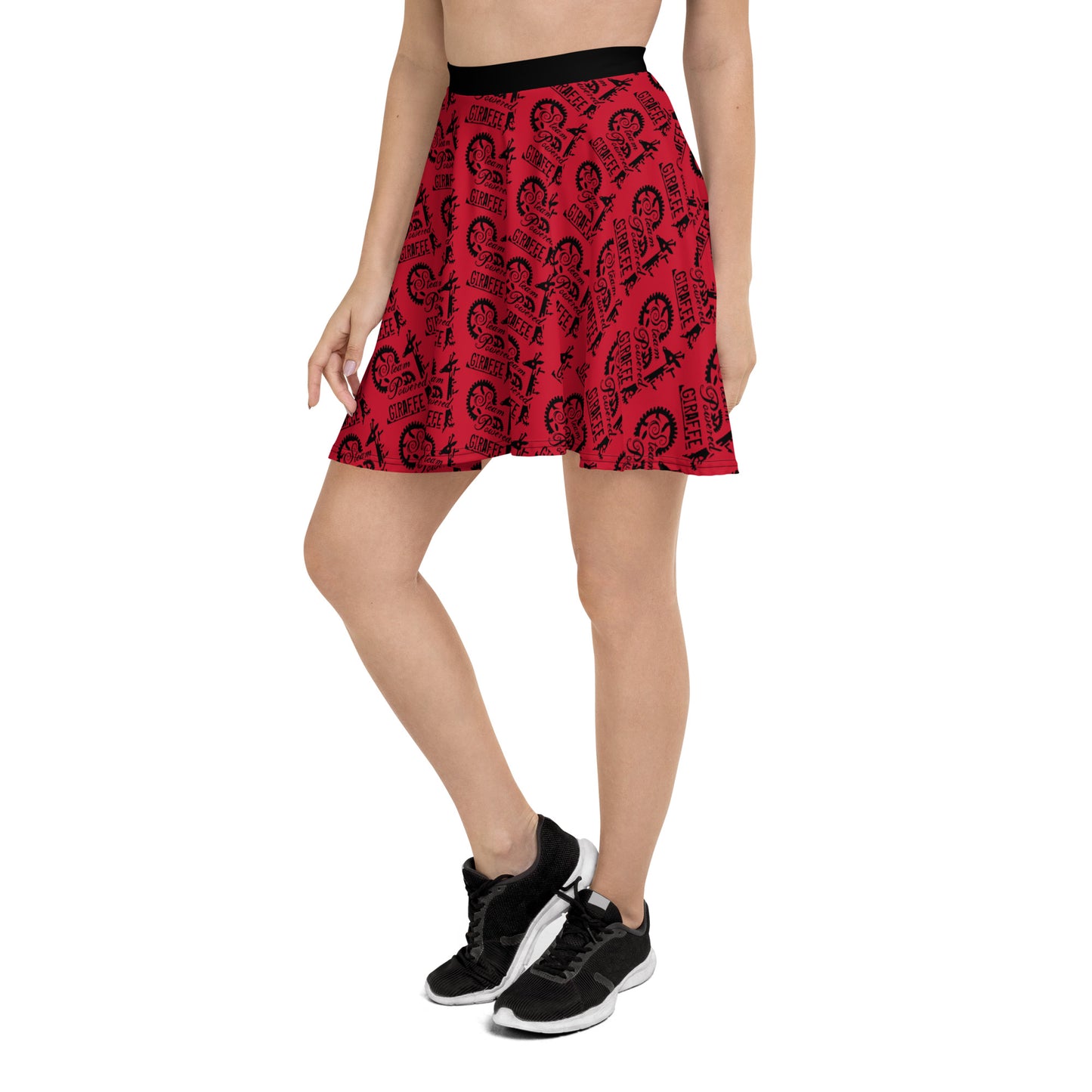 Red SPG Logo Skater Skirt