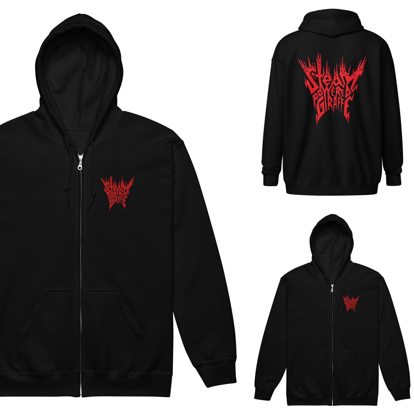 Metal SPG Logo Zip-Up Hoodie