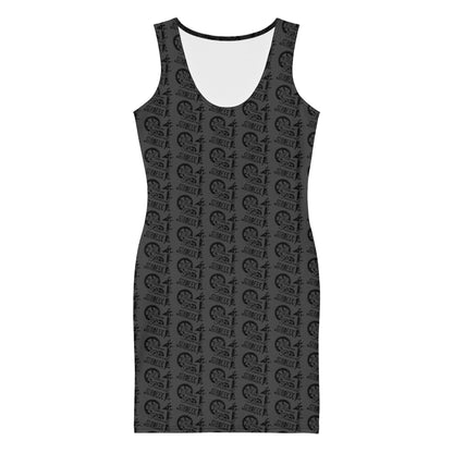 Dark Grey SPG Logo Fitted Dress