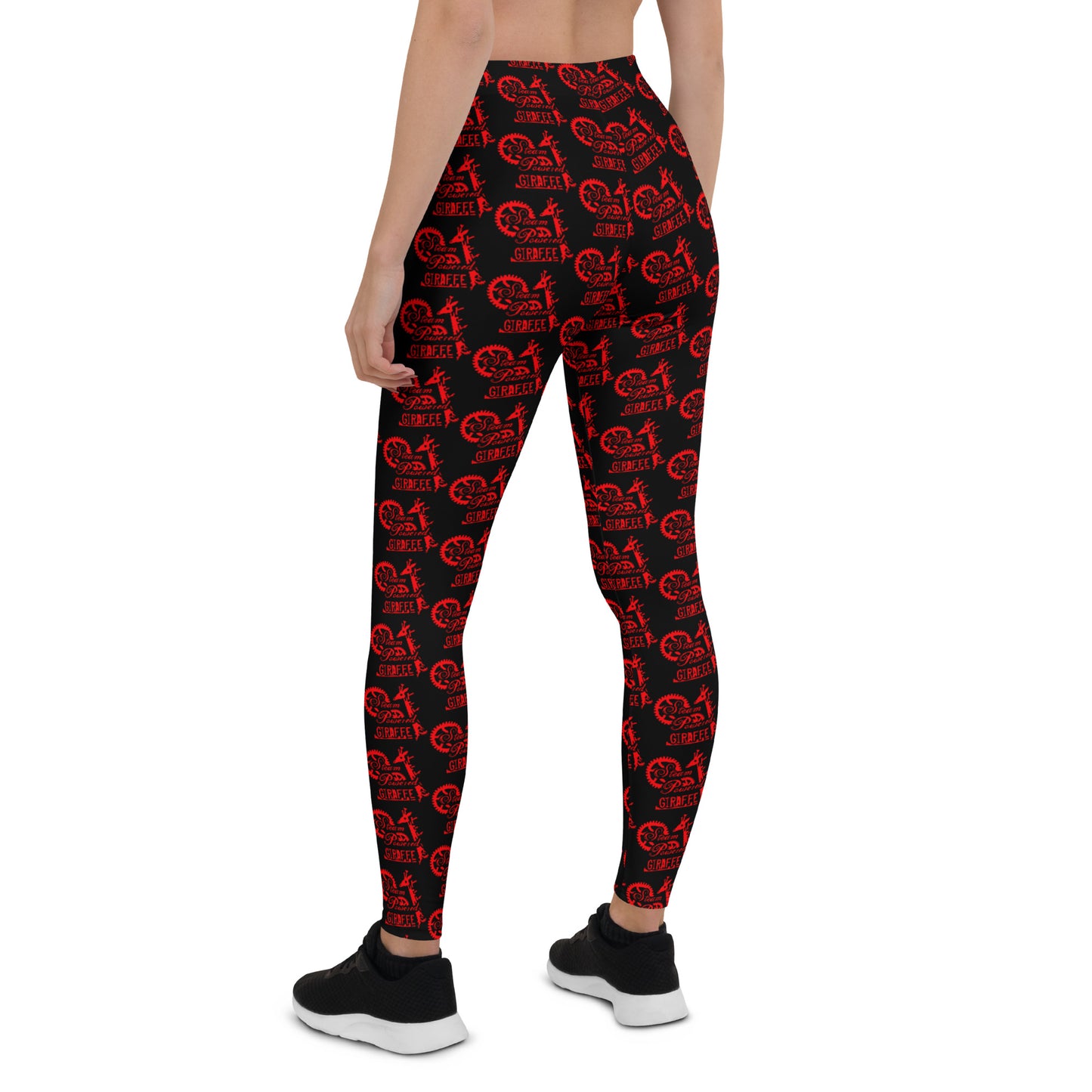 Black with Red SPG Logo Leggings