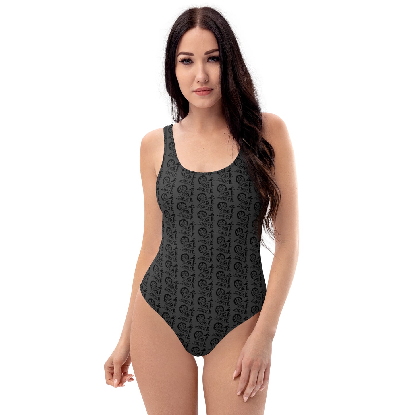 Dark Grey SPG Logo One-Piece Swimsuit