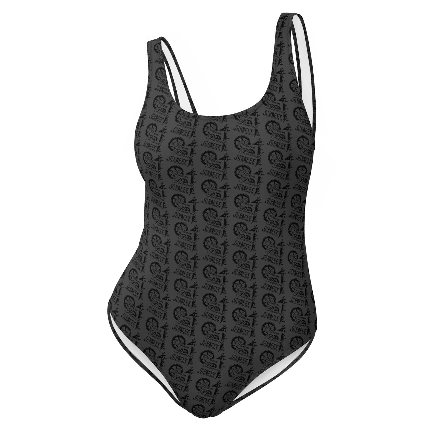 Dark Grey SPG Logo One-Piece Swimsuit