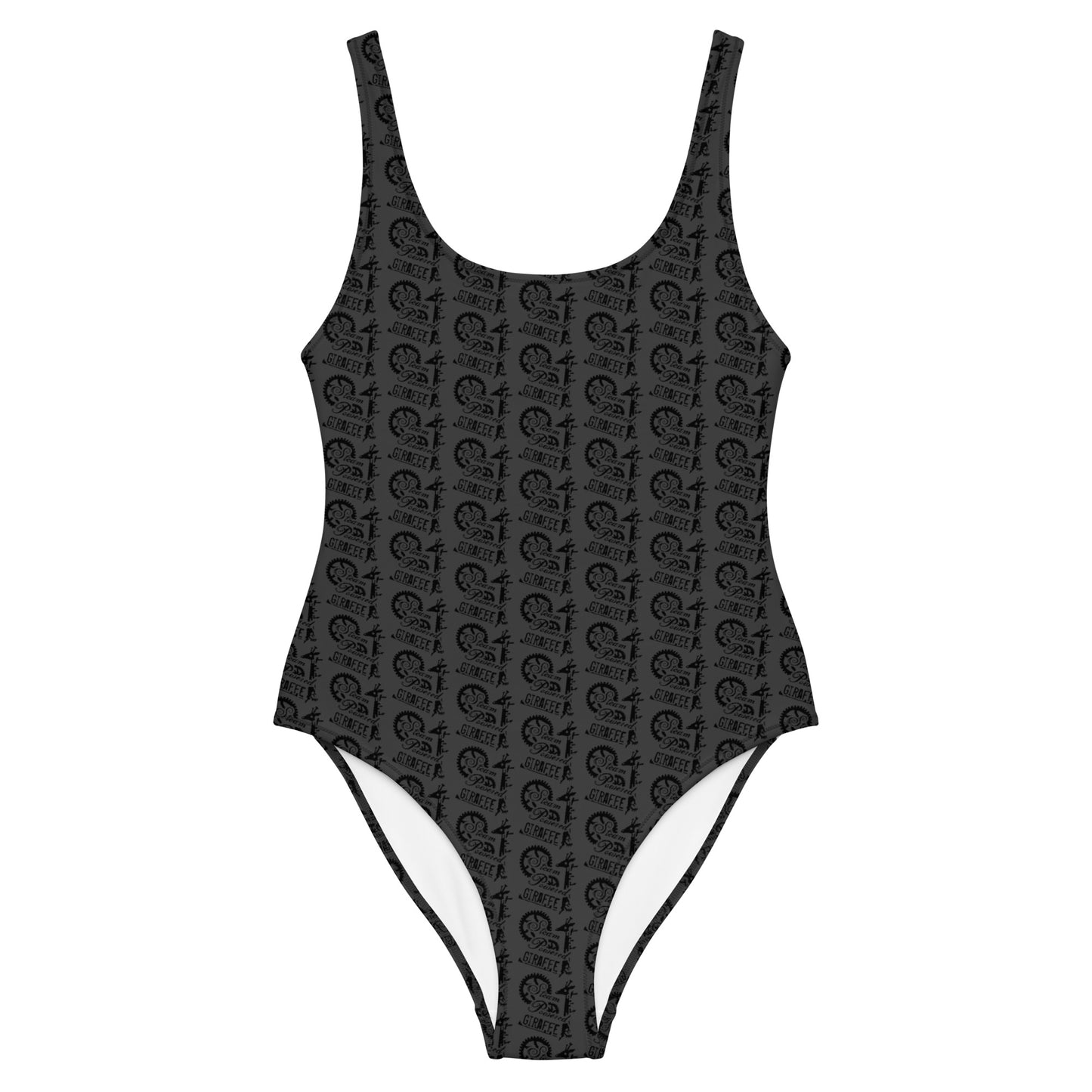 Dark Grey SPG Logo One-Piece Swimsuit