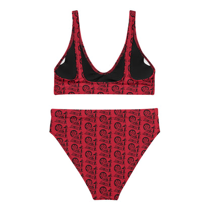 Red SPG Logo Bikini Swimsuit