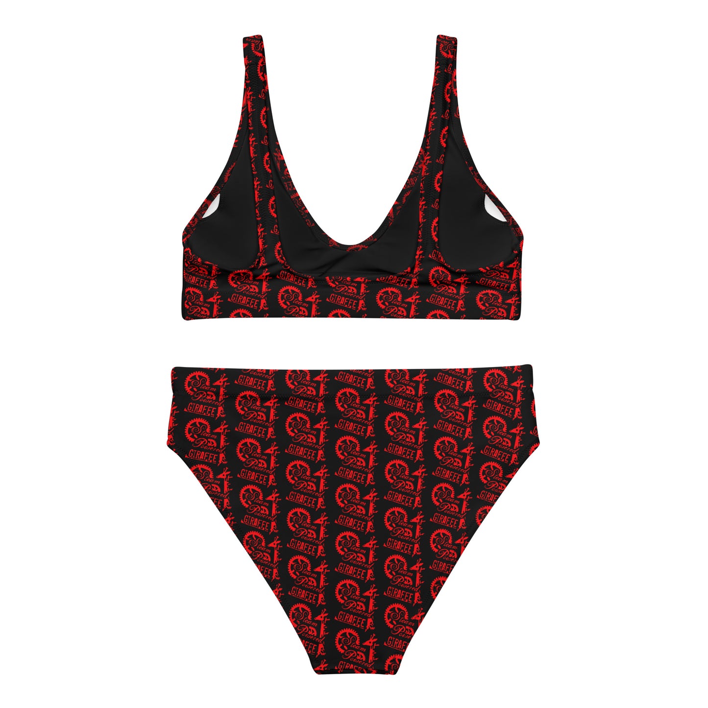 Black with Red SPG Logo Bikini Swimsuit