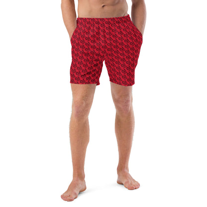 Red SPG Logo Swim Trunks