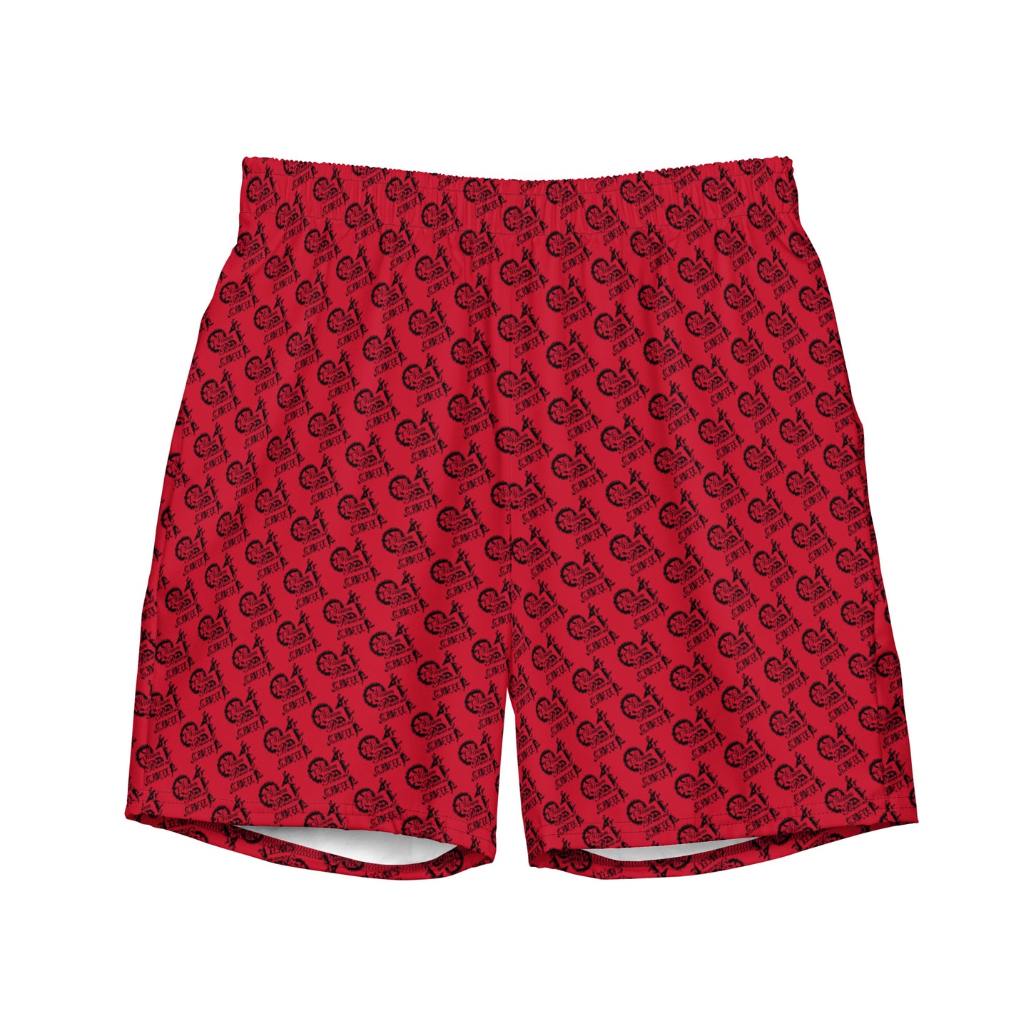 Red SPG Logo Swim Trunks