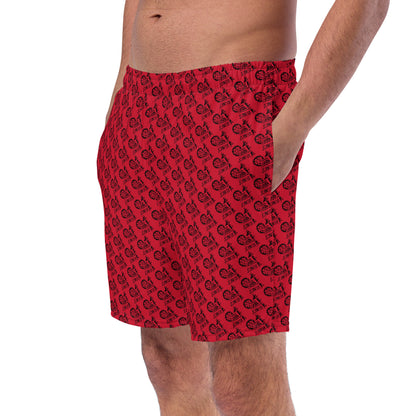 Red SPG Logo Swim Trunks