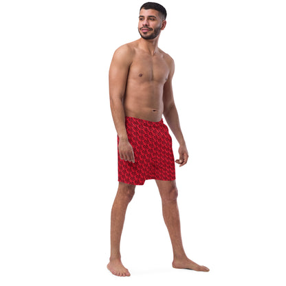 Red SPG Logo Swim Trunks