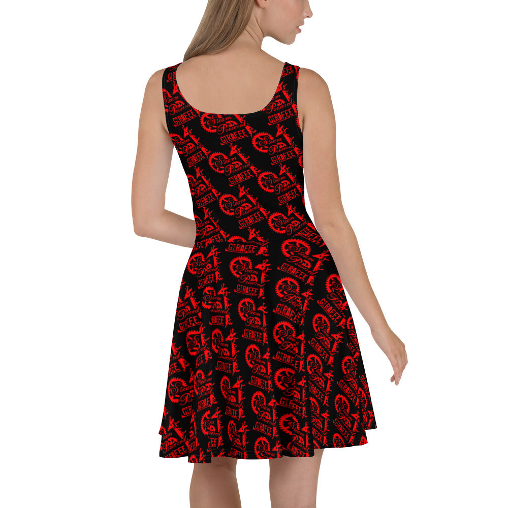 Black with Red SPG Logo Skater Dress