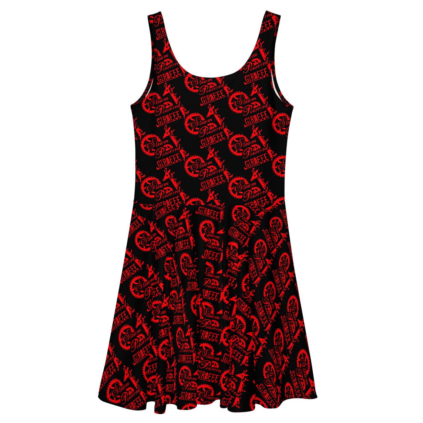 Black with Red SPG Logo Skater Dress