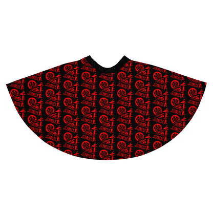 Black with Red SPG Logo Skater Skirt