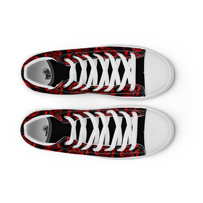 Men’s Black & Red SPG Logo High Top Shoes