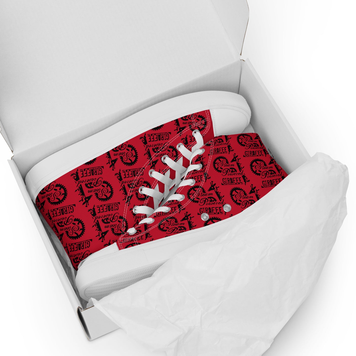 Men’s Red SPG Logo High Top Shoes