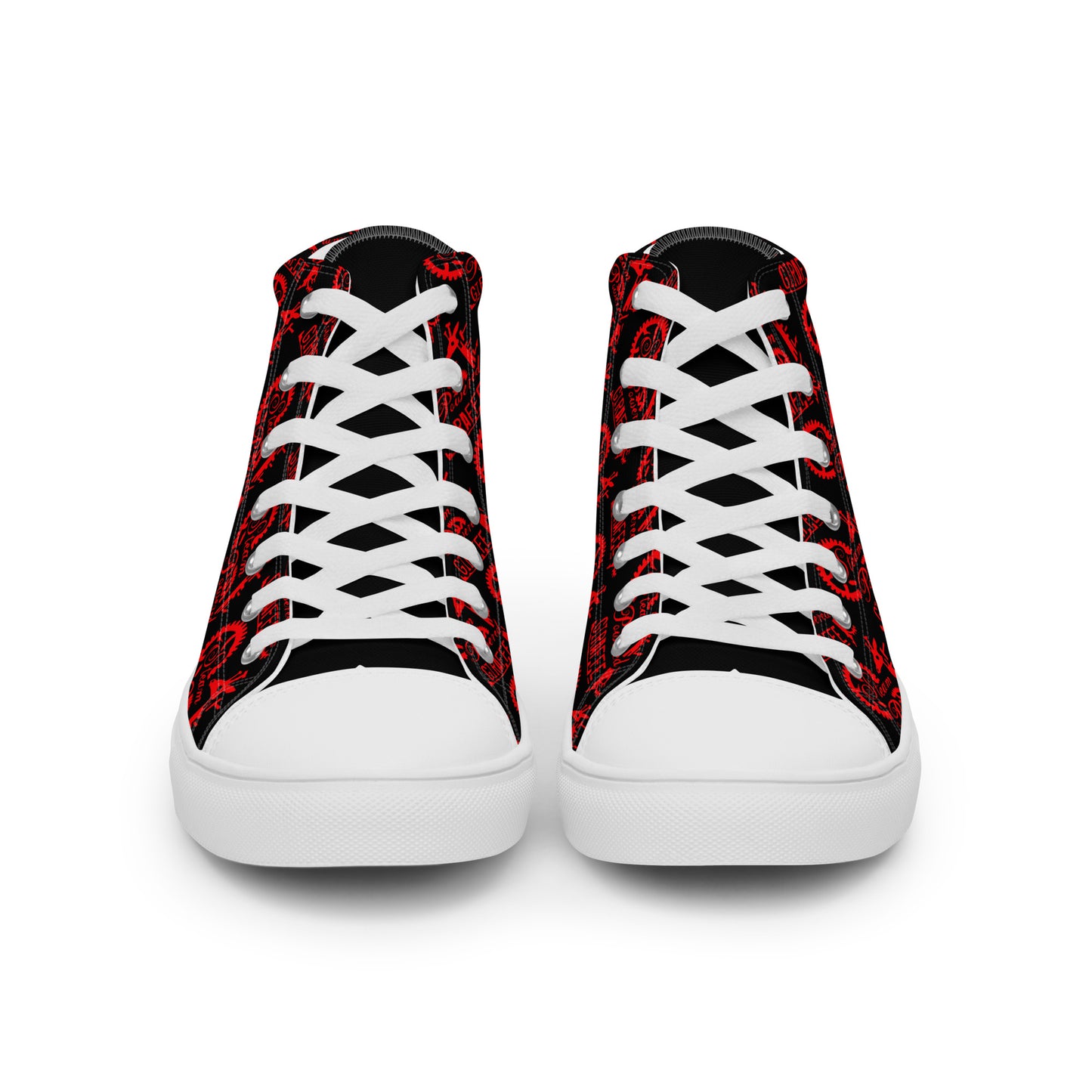 Men’s Black & Red SPG Logo High Top Shoes