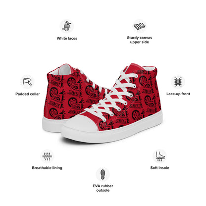 Men’s Red SPG Logo High Top Shoes