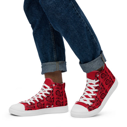 Men’s Red SPG Logo High Top Shoes