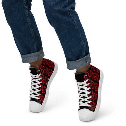 Men’s Black & Red SPG Logo High Top Shoes