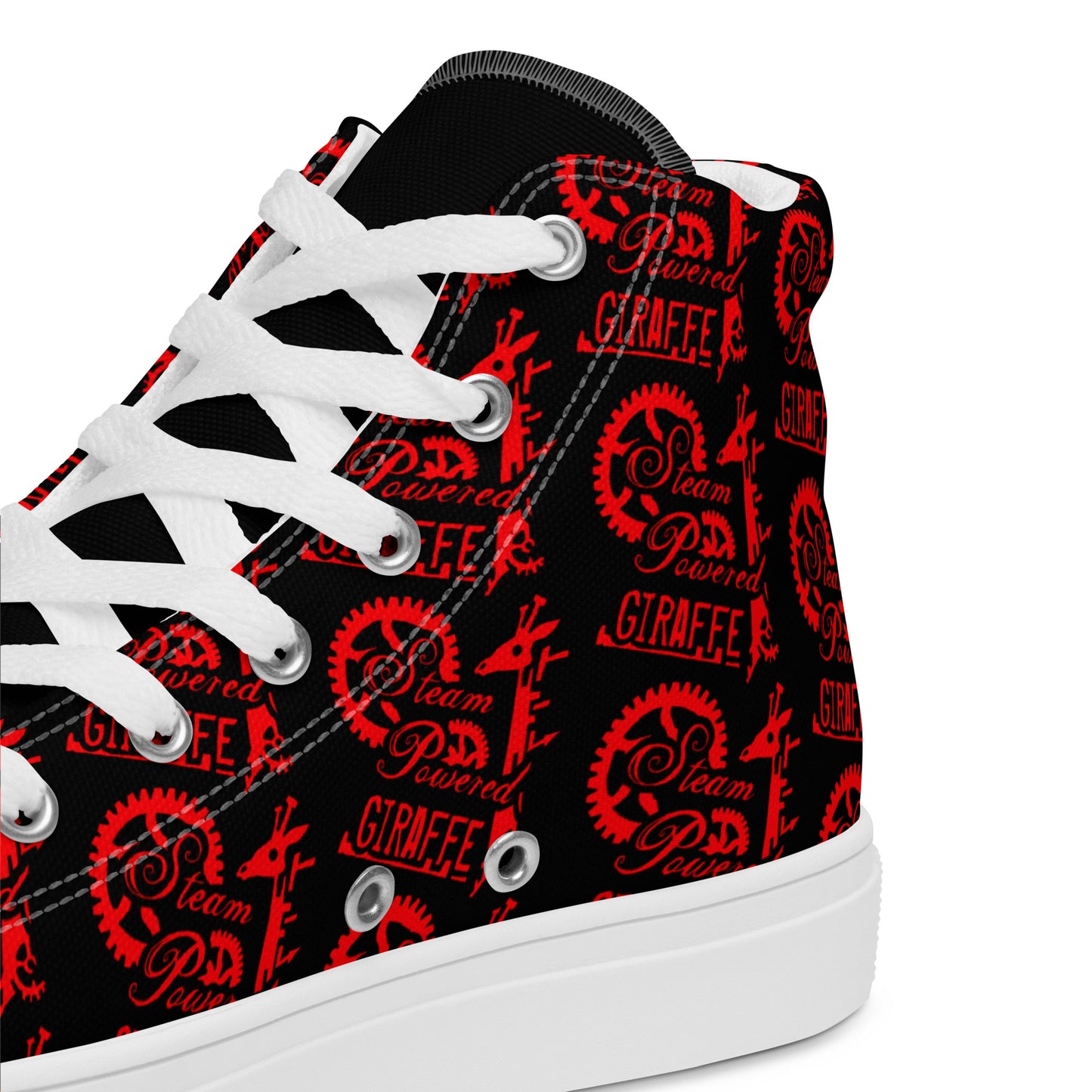 Men’s Black & Red SPG Logo High Top Shoes