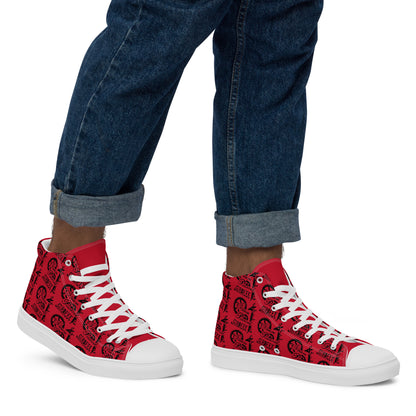 Men’s Red SPG Logo High Top Shoes