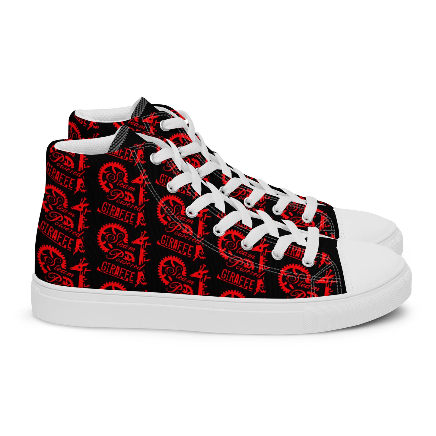 Men’s Black & Red SPG Logo High Top Shoes