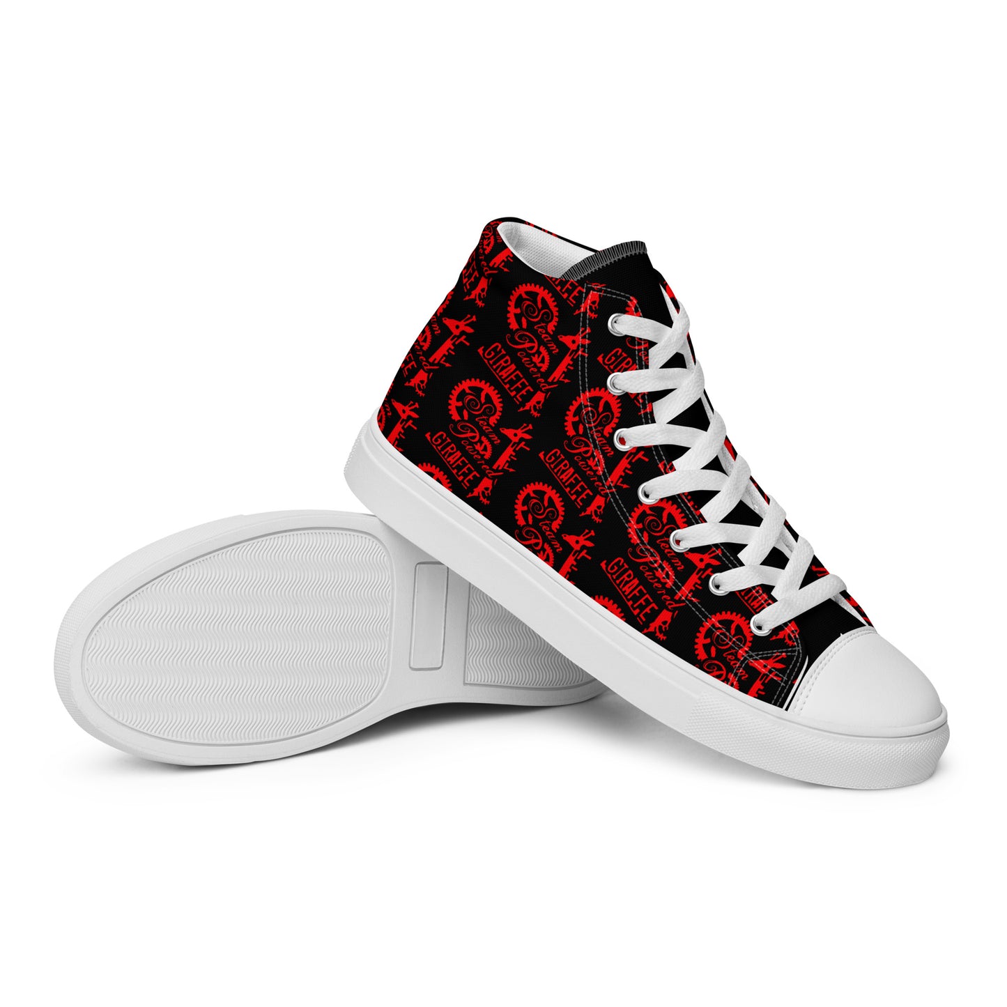 Men’s Black & Red SPG Logo High Top Shoes