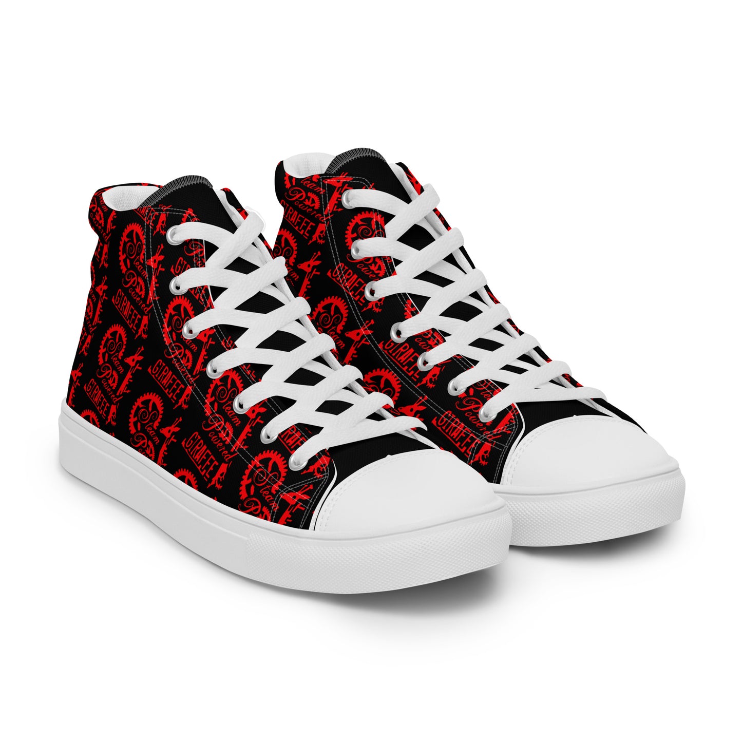 Men’s Black & Red SPG Logo High Top Shoes