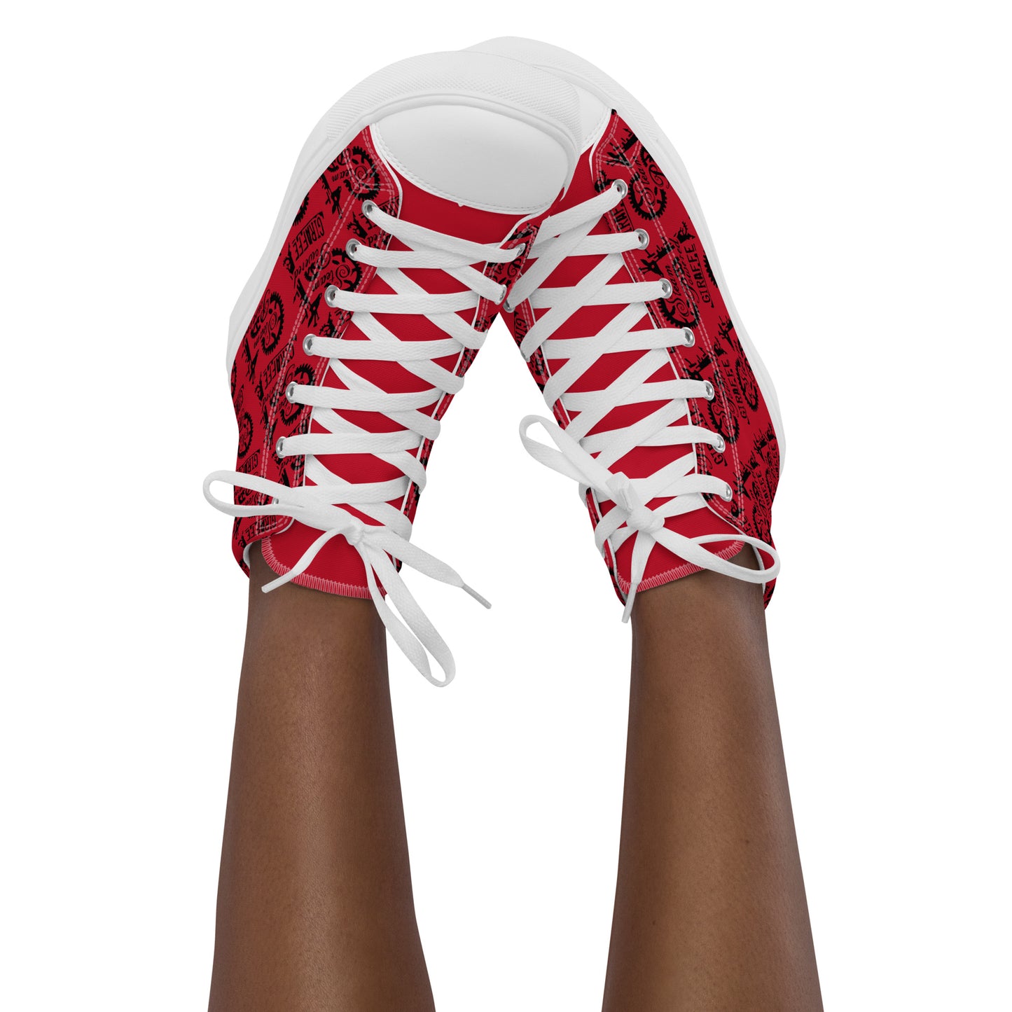 Women’s Red SPG Logo High Top Shoes