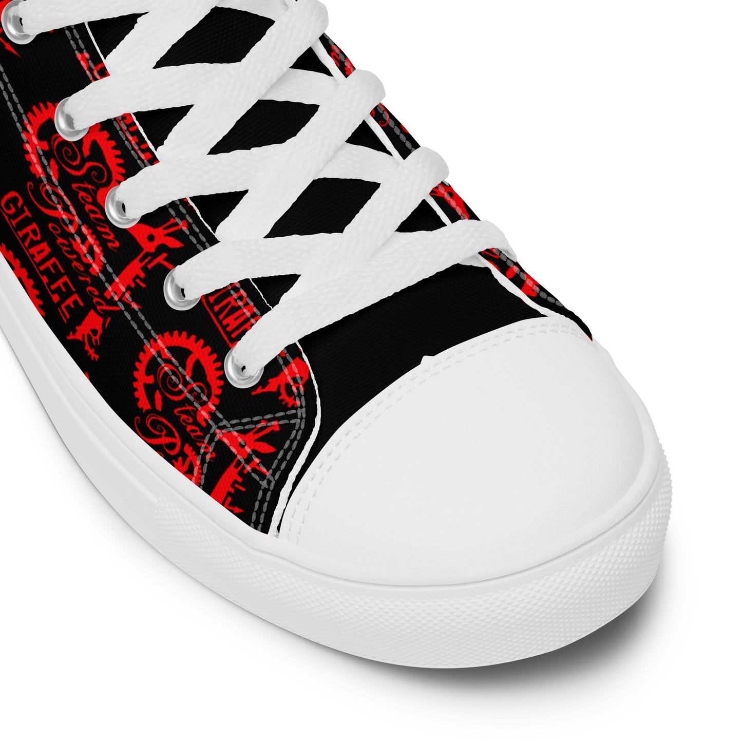 Women’s Black & Red SPG Logo High Top Shoes