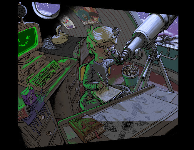 Vice Quadrant Timeline Prints (8.5'' x 11'') Steam Powered Giraffe