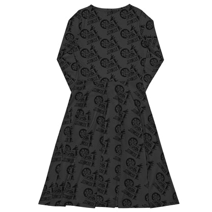 Dark Grey SPG Logo Long Sleeve Dress