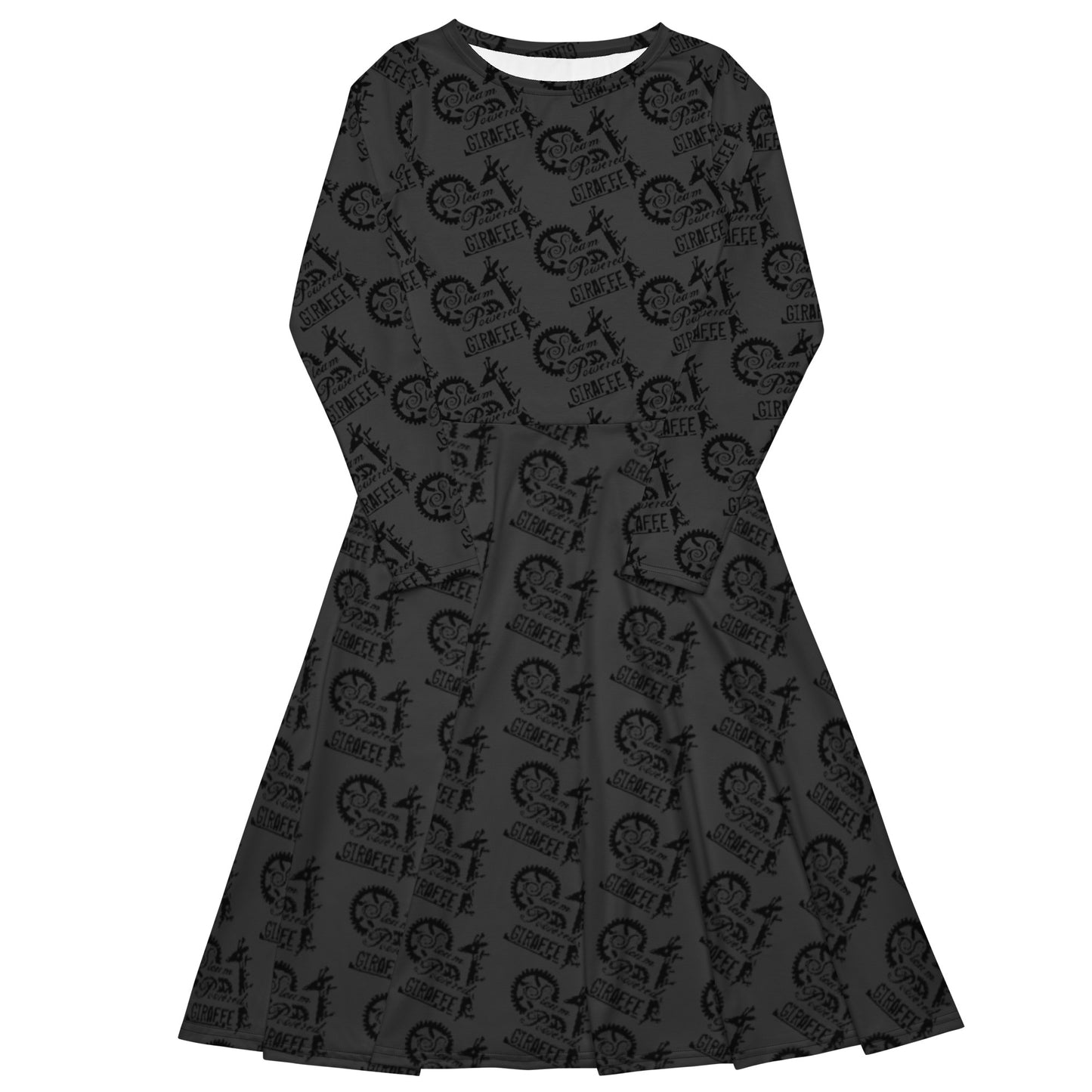 Dark Grey SPG Logo Long Sleeve Dress