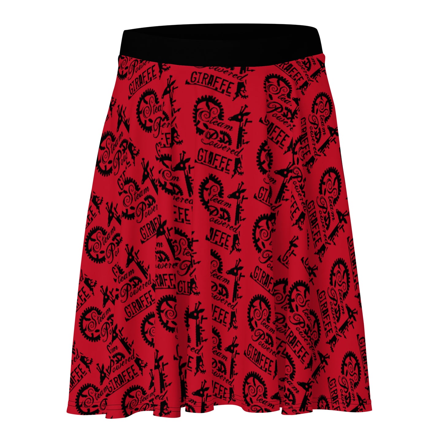 Red SPG Logo Skater Skirt