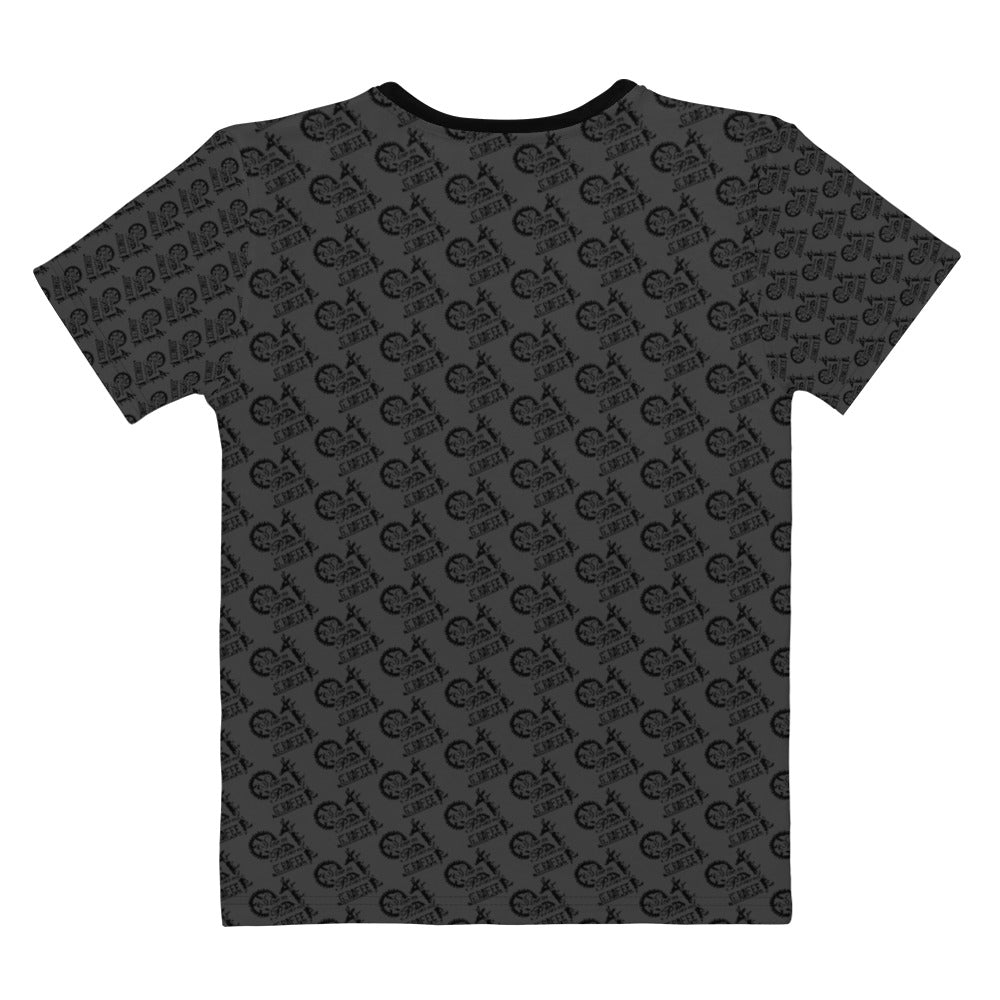 Destressed grey cow print drip Lv T-shirt – Sweetandsassytrends