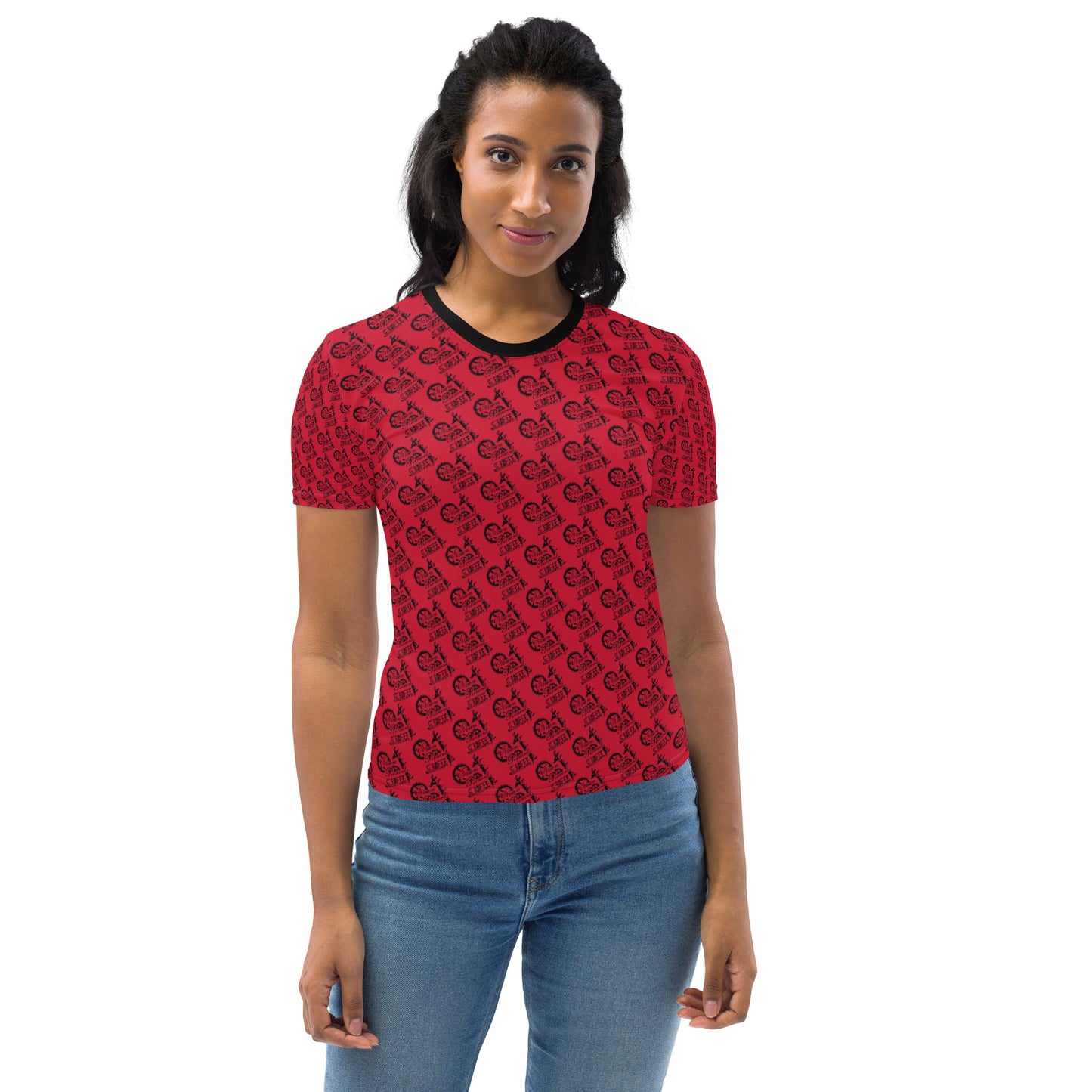 Red SPG Logo Feminine-Cut Shirt