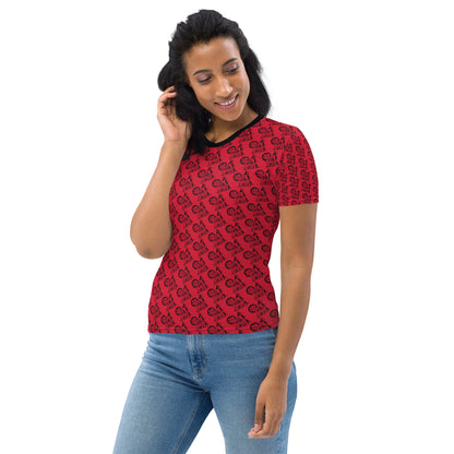 Red SPG Logo Feminine-Cut Shirt